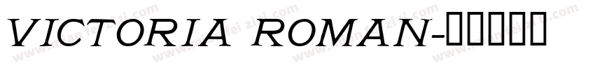 Victoria Roman字体转换